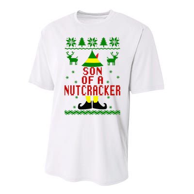 Ugly Christmas Sweater Son Of A Nutcracker Performance Sprint T-Shirt