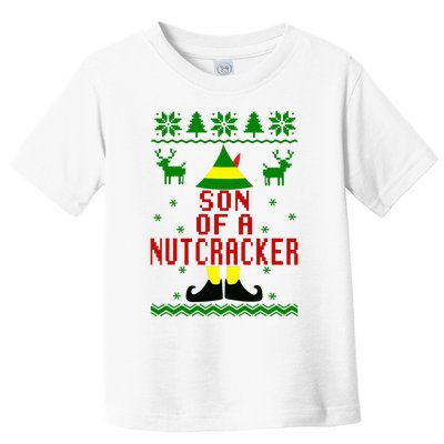 Ugly Christmas Sweater Son Of A Nutcracker Toddler T-Shirt