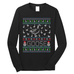 Ugly Christmas Sweaters Merry Goosemas Goose Lover Long Sleeve Shirt