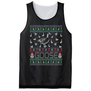 Ugly Christmas Sweaters Merry Goosemas Goose Lover Mesh Reversible Basketball Jersey Tank