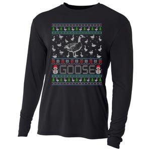 Ugly Christmas Sweaters Merry Goosemas Goose Lover Cooling Performance Long Sleeve Crew