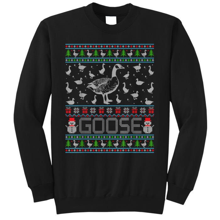 Ugly Christmas Sweaters Merry Goosemas Goose Lover Tall Sweatshirt