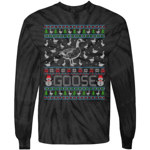 Ugly Christmas Sweaters Merry Goosemas Goose Lover Tie-Dye Long Sleeve Shirt