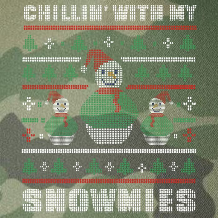 Ugly Christmas Sweater Alternative Chillin With My Snowmies Meaningful Gift Legacy Tie Dye Trucker Hat