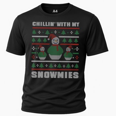 Ugly Christmas Sweater Alternative Chillin With My Snowmies Meaningful Gift Performance Shirt