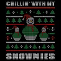 Ugly Christmas Sweater Alternative Chillin With My Snowmies Meaningful Gift Impact Tech Backpack