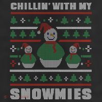 Ugly Christmas Sweater Alternative Chillin With My Snowmies Meaningful Gift 25L Jumbo Tote
