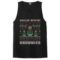 Ugly Christmas Sweater Alternative Chillin With My Snowmies Meaningful Gift PosiCharge Competitor Tank