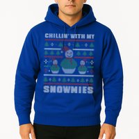 Ugly Christmas Sweater Alternative Chillin With My Snowmies Meaningful Gift Hoodie