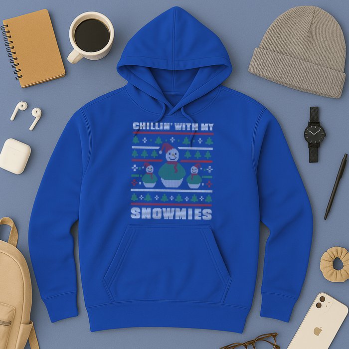 Ugly Christmas Sweater Alternative Chillin With My Snowmies Meaningful Gift Hoodie