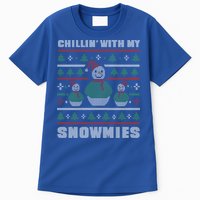 Ugly Christmas Sweater Alternative Chillin With My Snowmies Meaningful Gift Tall T-Shirt