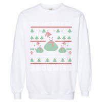 Ugly Christmas Sweater Alternative Chillin With My Snowmies Meaningful Gift Garment-Dyed Sweatshirt