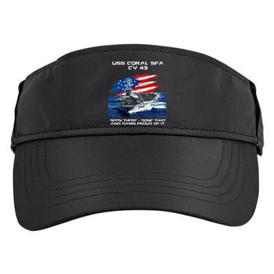USS Coral Sea CV 43 Aircraft Carrier Veteran USA Flag Xmas Adult Drive Performance Visor