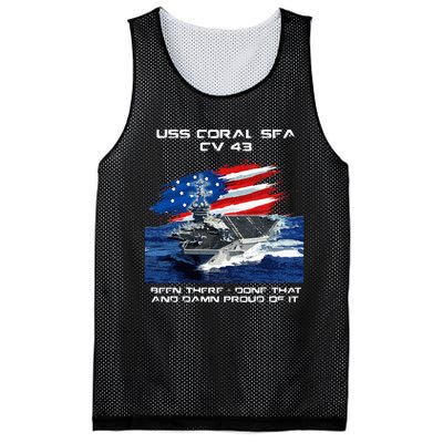 USS Coral Sea CV 43 Aircraft Carrier Veteran USA Flag Xmas Mesh Reversible Basketball Jersey Tank