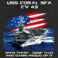 USS Coral Sea CV 43 Aircraft Carrier Veteran USA Flag Xmas Hat