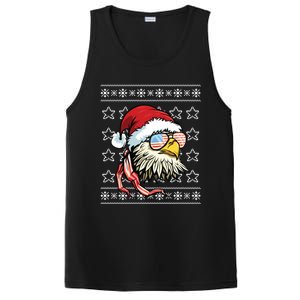 Ugly Christmas Sweater Usa Flag Bald Eagle Christmas Gift PosiCharge Competitor Tank