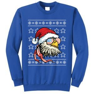 Ugly Christmas Sweater Usa Flag Bald Eagle Christmas Gift Sweatshirt