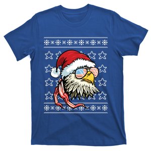 Ugly Christmas Sweater Usa Flag Bald Eagle Christmas Gift T-Shirt