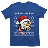 Ugly Christmas Sweater Usa Flag Bald Eagle Christmas Gift T-Shirt