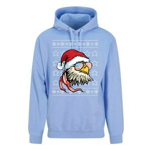 Ugly Christmas Sweater Usa Flag Bald Eagle Christmas Gift Unisex Surf Hoodie