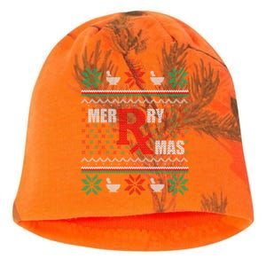 Ugly Christmas Sweater Pharmacy Tech Merry Xmas Pharmacist Gift Kati - Camo Knit Beanie