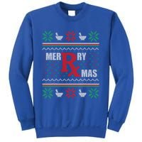 Ugly Christmas Sweater Pharmacy Tech Merry Xmas Pharmacist Gift Sweatshirt