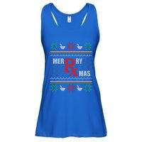 Ugly Christmas Sweater Pharmacy Tech Merry Xmas Pharmacist Gift Ladies Essential Flowy Tank