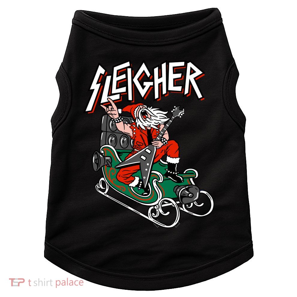 Ugly Christmas Sweater Sleigher Heavy Metal Santa Meaningful Gift Doggie Tank