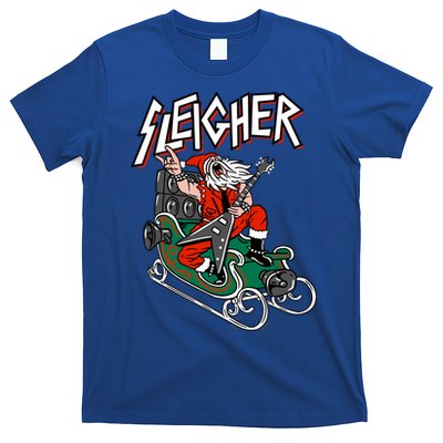 Ugly Christmas Sweater Sleigher Heavy Metal Santa Meaningful Gift T-Shirt