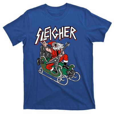 Ugly Christmas Sweater Sleigher Heavy Metal Santa Meaningful Gift T-Shirt