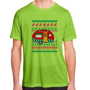 Ugly Christmas Sweater Camping Gift Funny Xmas Adult ChromaSoft Performance T-Shirt