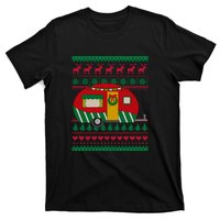 Ugly Christmas Sweater Camping Gift Funny Xmas T-Shirt