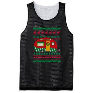 Ugly Christmas Sweater Camping Gift Funny Xmas Mesh Reversible Basketball Jersey Tank