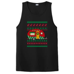 Ugly Christmas Sweater Camping Gift Funny Xmas PosiCharge Competitor Tank