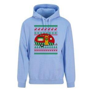 Ugly Christmas Sweater Camping Gift Funny Xmas Unisex Surf Hoodie