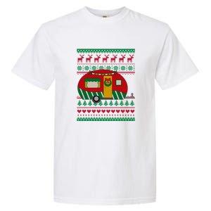 Ugly Christmas Sweater Camping Gift Funny Xmas Garment-Dyed Heavyweight T-Shirt