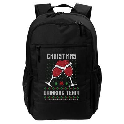 Ugly Christmas Sweater Alcohol Drink Beer Drinking Team Wine Backpack