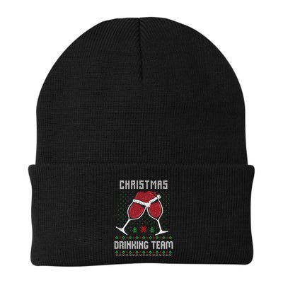 Ugly Christmas Sweater Alcohol Drink Beer Drinking Team Wine Beanie