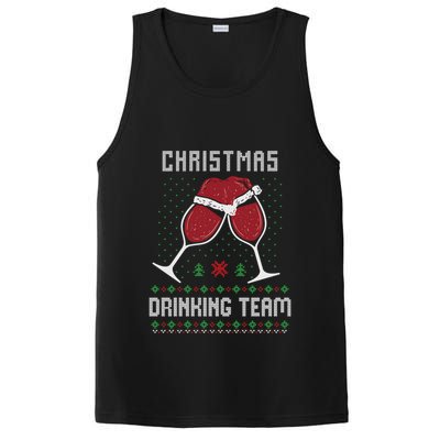 Ugly Christmas Sweater Alcohol Drink Beer Drinking Team Wine PosiCharge Competitor Tank