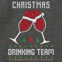 Ugly Christmas Sweater Alcohol Drink Beer Drinking Team Wine Vector Backpack