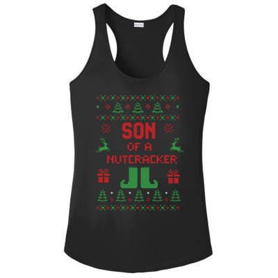 Ugly Christmas Sweater Son Of A Nutcracker Funny Meaningful Gift Ladies PosiCharge Competitor Racerback Tank