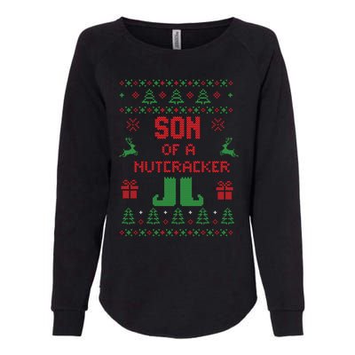 Ugly Christmas Sweater Son Of A Nutcracker Funny Meaningful Gift Womens California Wash Sweatshirt