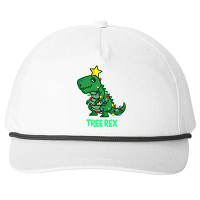 Ugly Christmas T Rex Christmas Tree Rex Gift Snapback Five-Panel Rope Hat