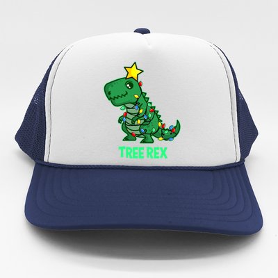 Ugly Christmas T Rex Christmas Tree Rex Gift Trucker Hat