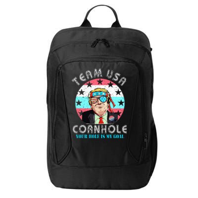 Usa Cornhole Team Cornhole Funny Cornhole City Backpack