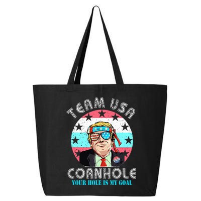 Usa Cornhole Team Cornhole Funny Cornhole 25L Jumbo Tote