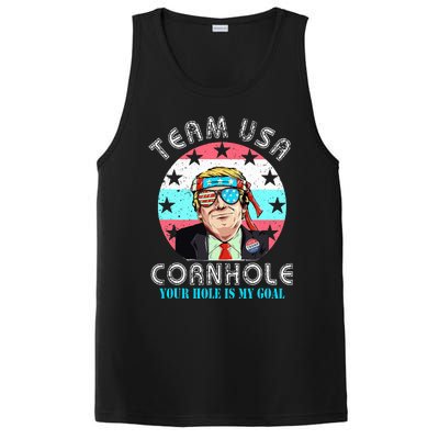 Usa Cornhole Team Cornhole Funny Cornhole PosiCharge Competitor Tank