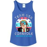 Usa Cornhole Team Cornhole Funny Cornhole Ladies Essential Tank