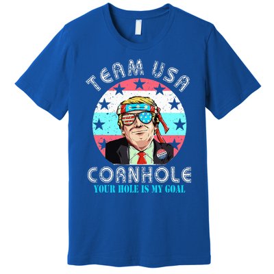 Usa Cornhole Team Cornhole Funny Cornhole Premium T-Shirt