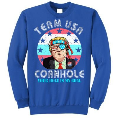 Usa Cornhole Team Cornhole Funny Cornhole Tall Sweatshirt